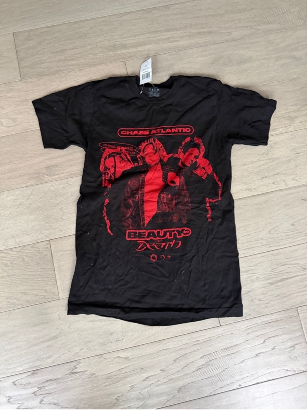 Chase Atlantic Black Band Graphic Tee -